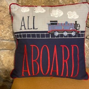 Thomas The Train - All Aboard Pillow from Pottery Barn Kids!